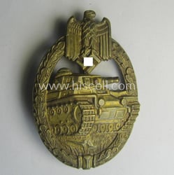 Superb, 'Panzerkampf-Abzeichen in Bronze' being a (typical!) unmarked,...