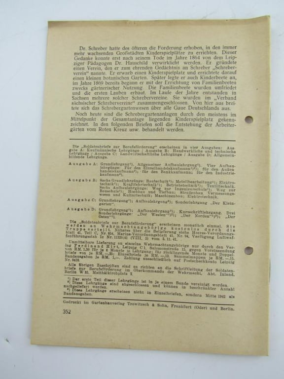 Soldatenbriefe zur Berufsförderung. Grundlehrgang