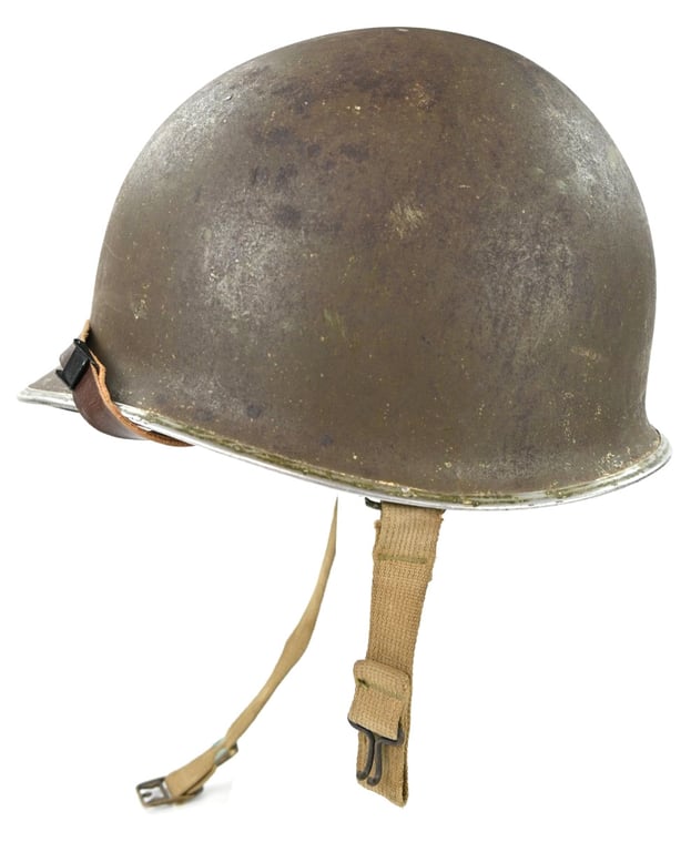 US WW2 M1 Fixed Bale Combat Helmet