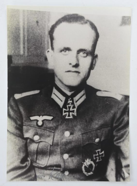 Signature of Wehrmacht Heer KC Recipient 'August Koch'