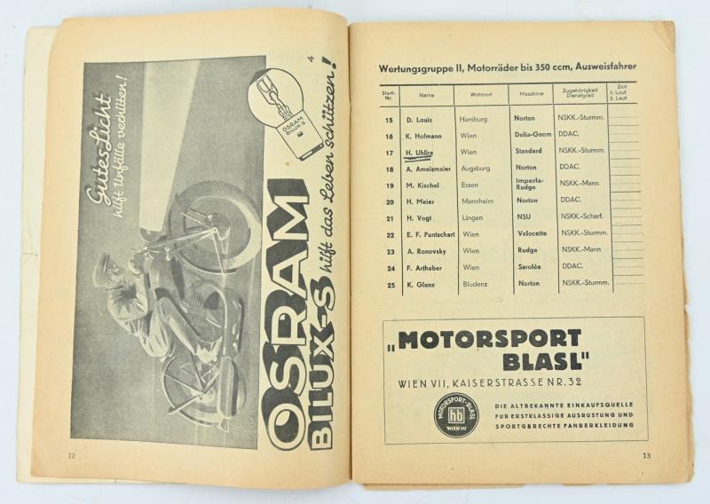 German NSKK Program Booklet