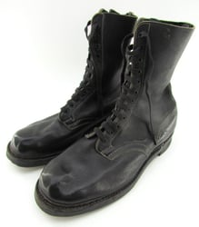 2nd Model Fallschirmjäger Jumpboots in Black Leather