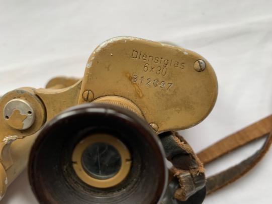 German WW2 Tan 6x30 Binoculars