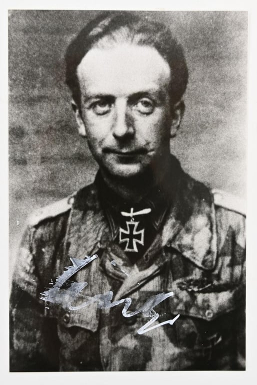 Signature of Wehrmacht Heer KC Recipient 'Wolfram Kertz'