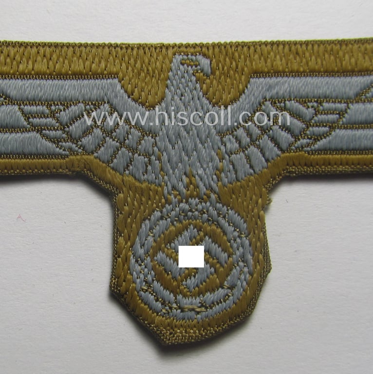 Neatly pre-confectioned, WH (Heeres) 'tropical-issue' (ie. DAK or: 'Deutsches Afrika Korps'-related-) side-cap-eagle that comes in a still 'virtually mint'-, condition