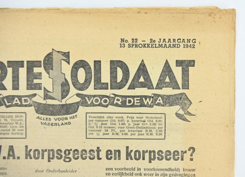 Dutch SS Magazine 'De Zwarte Soldaat' 1942