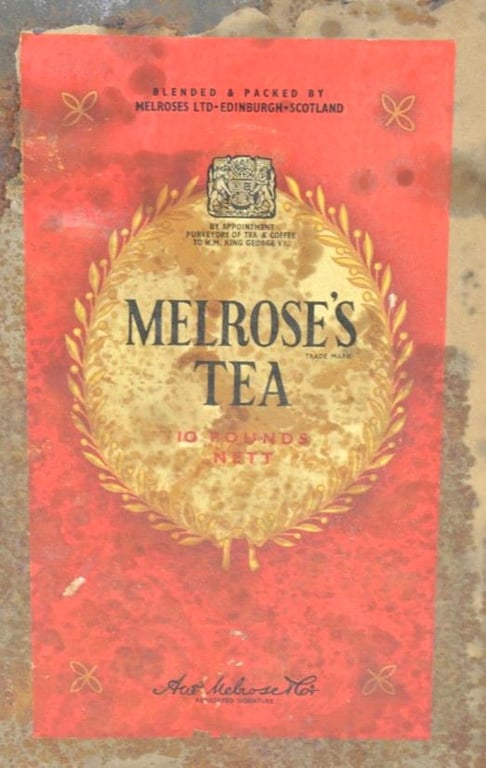British WW2 Melrose's Tea Tin can