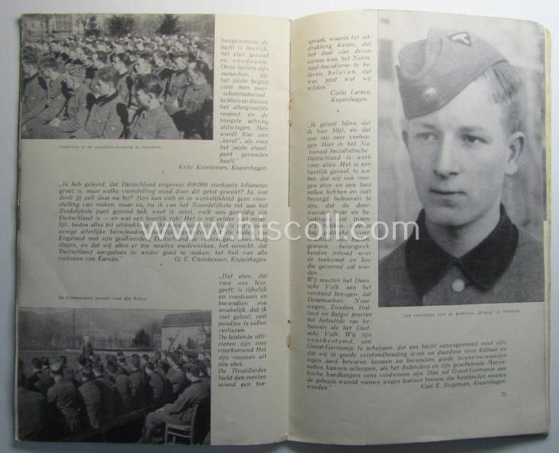 Waffen-SS booklet: 'De weg tot Germaansche Lotsverbondenheid - Opleidingskamp Sennheim'