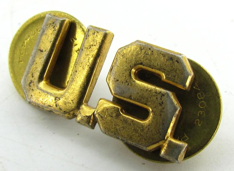 1x US WWII Collar Pin U.S