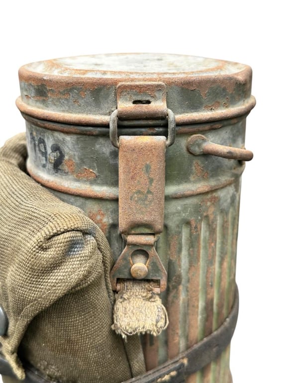 Camouflaged Gasmask with Gascape