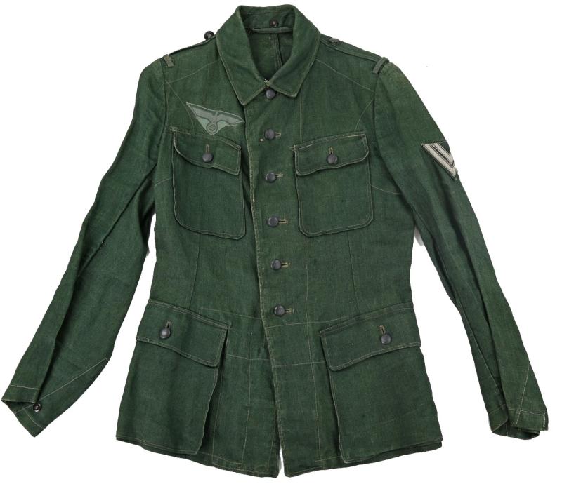 German WH M43 HBT Combat Tunic