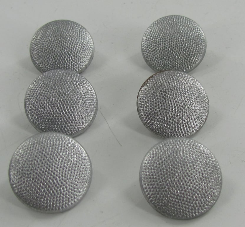 6x Wehrmacht 18 mm Uniform Silver Button