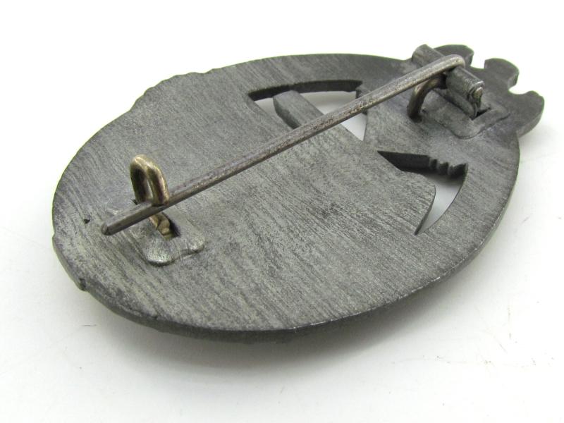 Panzer assault badge in silver  ( Pillow crimp )