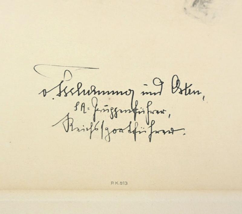 German Third Reich 'Hans von Tschammer Osten' Lithograph by K.J. Böhringer