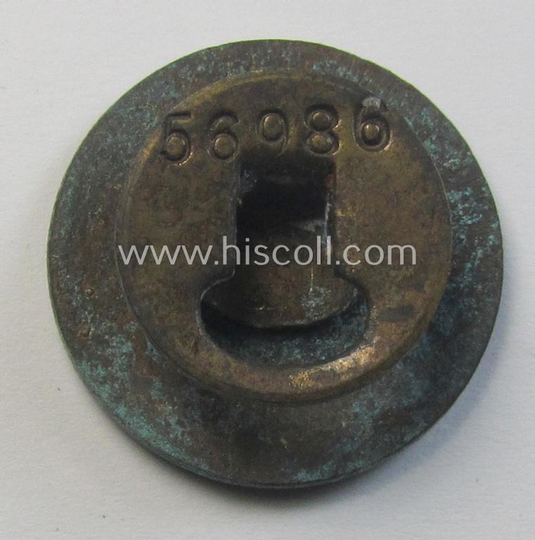 Attractive, enamelled example of a: DLV (ie. 'Deutscher Luftsportsverband') related so-called: 'Segelflieger-B-Abzeichen' (being a non-maker-marked example that bears a unique serial-number that simply reads: '56986')