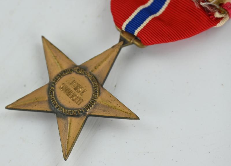 US WW2 Named Bronze Star medal in Case 'James E. Summerset'