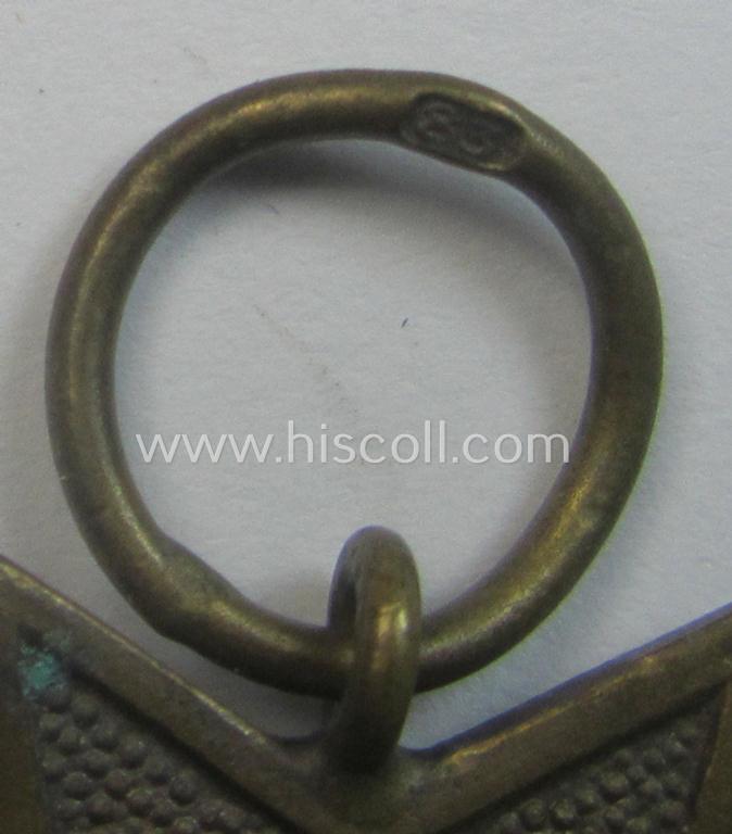 Neat medal-set: 'KvK 2. Klasse mit Schwertern' being a maker- (ie. '83'-) marked (and just minimally used) specimen by the maker- (ie. 'Hersteller') named: 'Emil Peukert' and that comes as issued and found