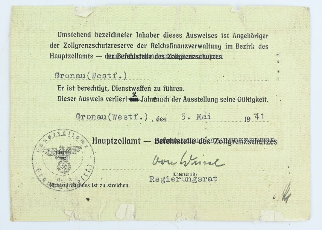 German RFV Service Pass