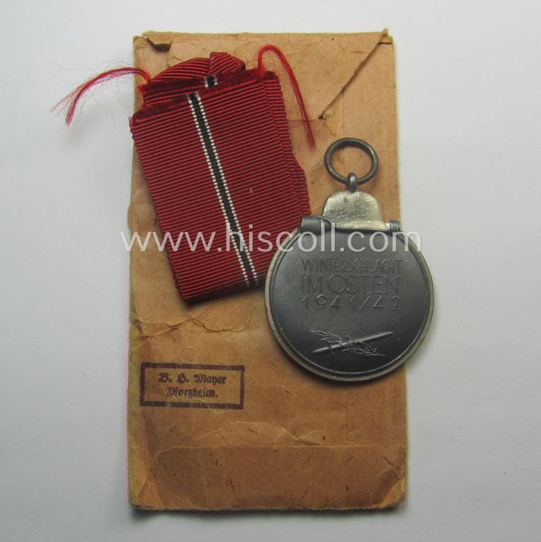 Medal-set: 'Winterschlacht im Osten 1941/42' as produced by the: 'B.H. Mayer'-company