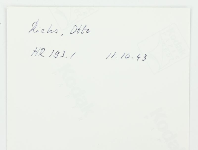 Signature of Wehrmacht Heer KC Recipient 'Otto Riehs'