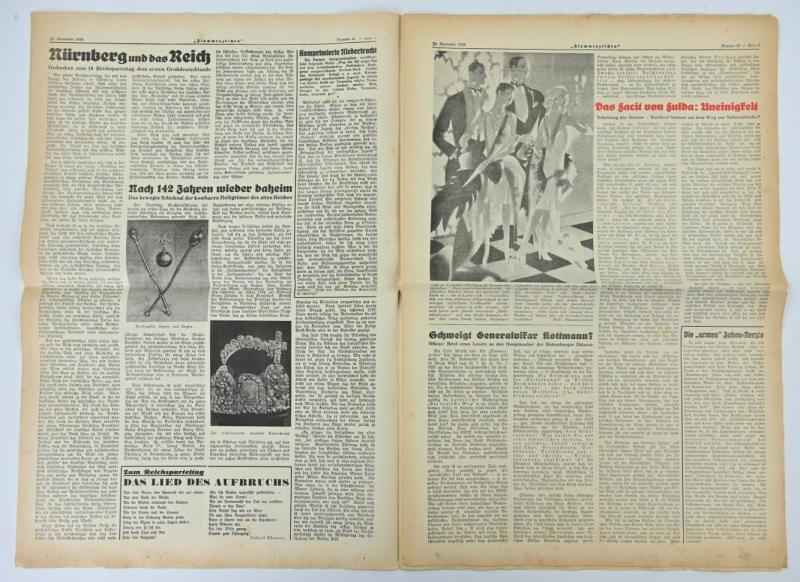 German Third Reich Newspaper 'Flammenzeichen' 1938