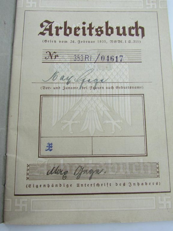 German Arbeitsbuch 1st pattern