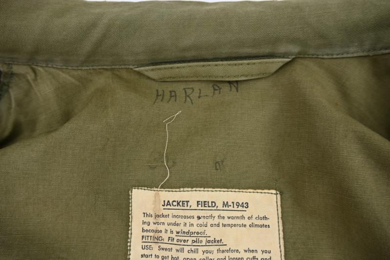 US WW2 M-1943 M43 Combat Jacket 101st Airborne Division