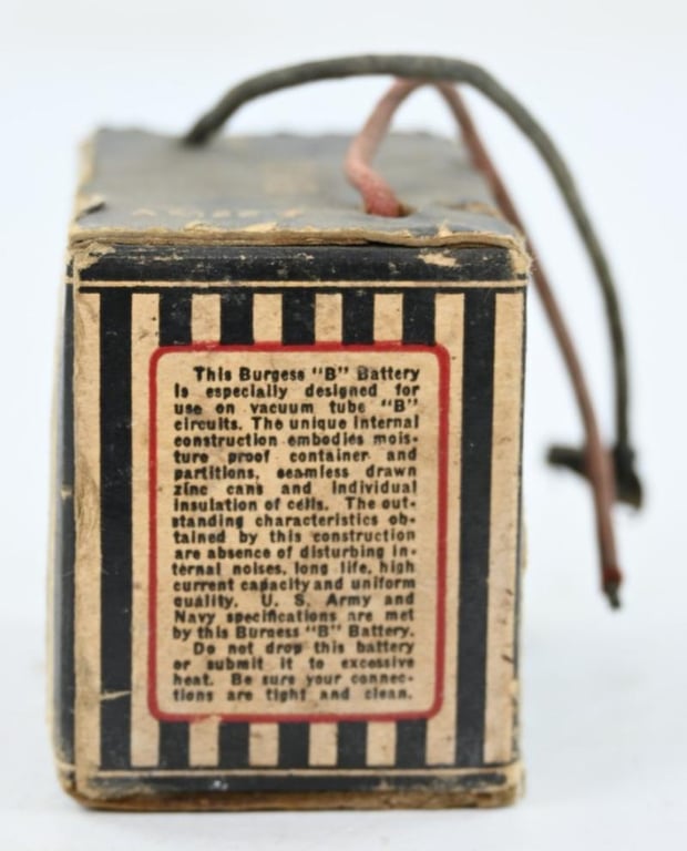 US WW2 Signal Corps Battery B High Voltage