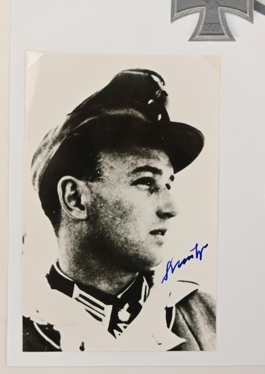 Signature of Wehrmacht Heer KC&OLC Recipient 'Josef-Georg Mulzer '