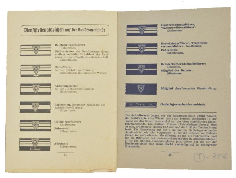 German NS-Reichskriegerbund Pocketbook