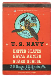 US Navy Empty Matchbox