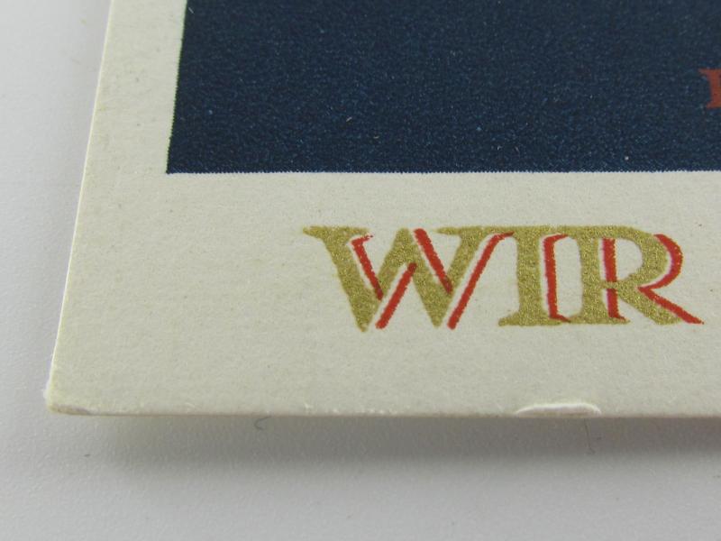 Postcard : 'Wir danken unserm Führer'