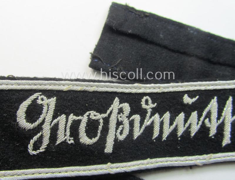 WH (Heeres) 'Ärmelstreifen für Offiziere' entitled: 'Grossdeutschland'