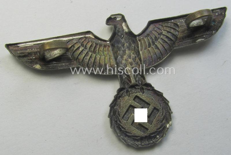 Early- (ie. 'Reichswehr'-) period! - WH 'Buntmetall'-based, EM- (ie. NCO- or officers') type visor-cap-eagle that comes in a minimally used- ie. I deem once cap-attached, condition
