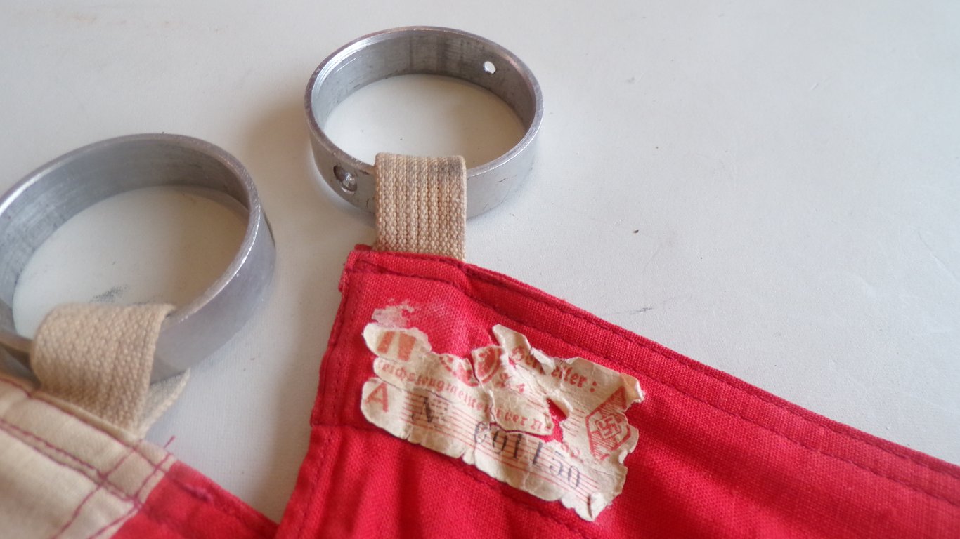 Fully matching Hitler Youth parade flag part 2