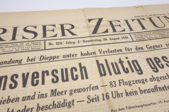 German "Pariser Zeitung" 20 August 1942
