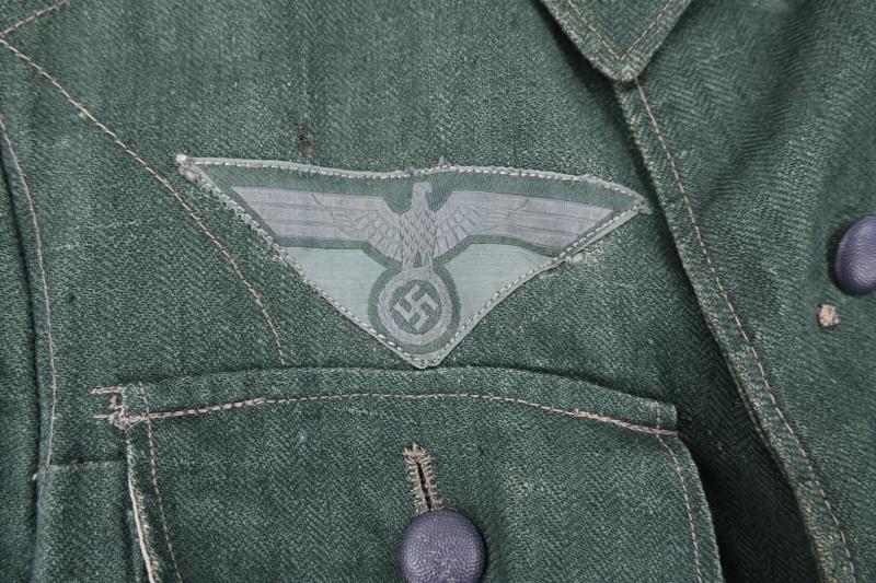 German WH M43 HBT Combat Tunic