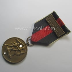 WH Czech-occupation- (ie. 'Anschluss'-) medal: '1. Oktober 1938'...