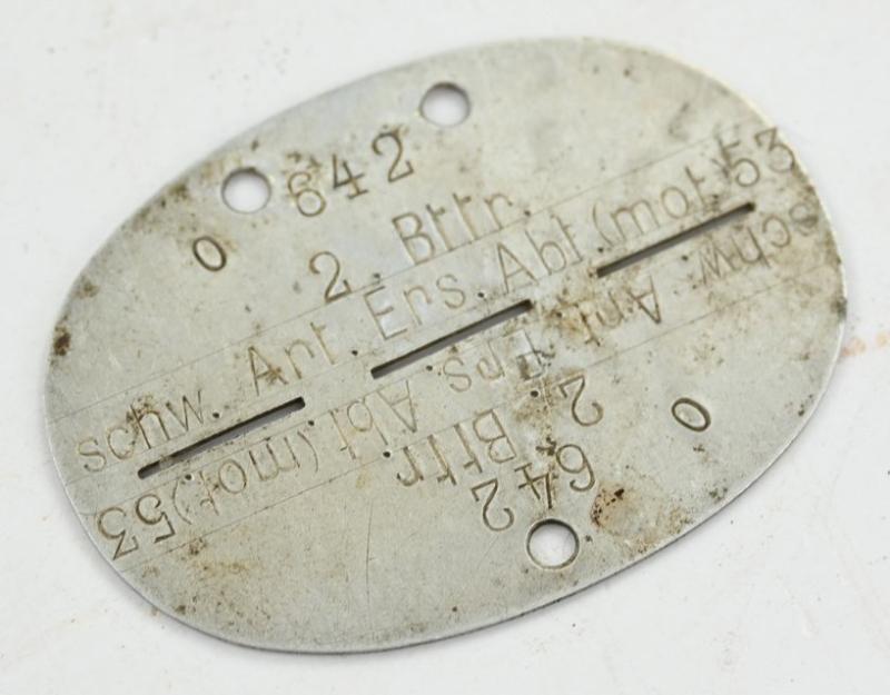 German WH Dog-Tag Heavy Artillery
