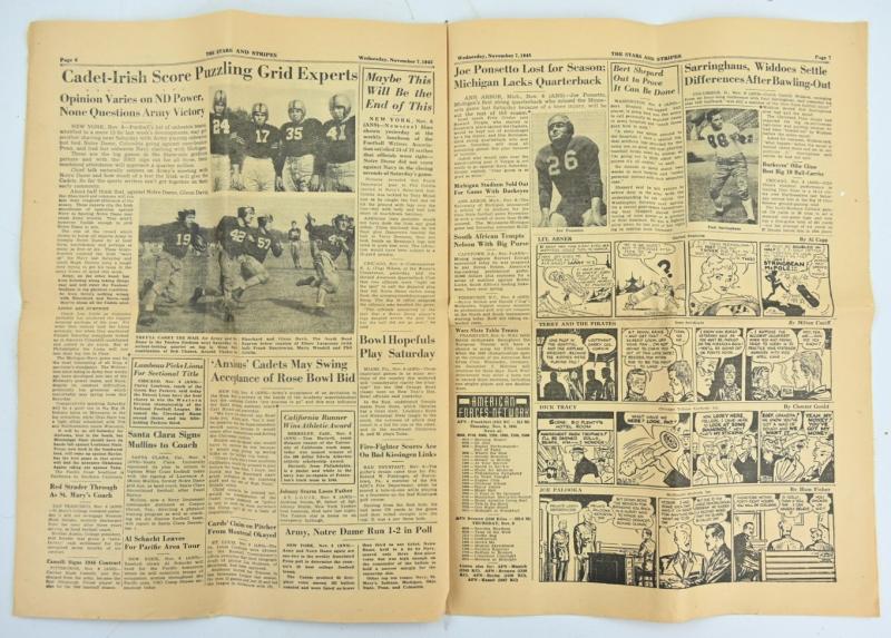 US WW2 The Stars and Stripes Newspaper