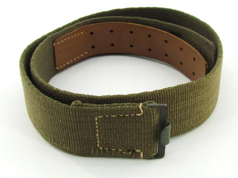 Wehrmacht tropical ‘green’ webbing belt 1943 ( Mint )