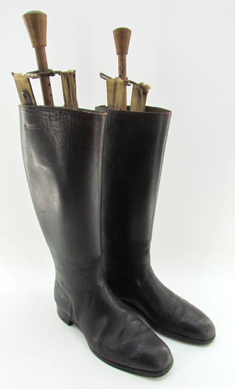 German Officers Boots  with Shoe Lasts
