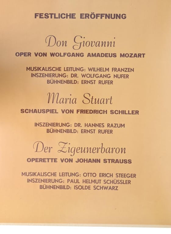 German/ Dutch Poster 'Deutches Theater in den Niederlanden'