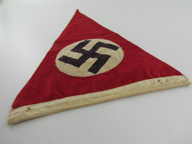 German Third Reich Era Double Sided Triangle Pennant