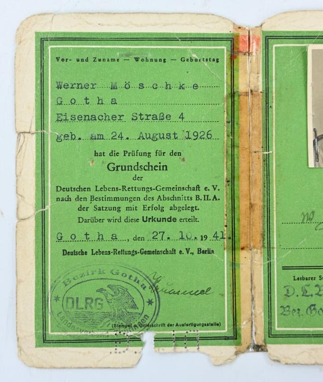 German DRLG Memberpass / Certificate