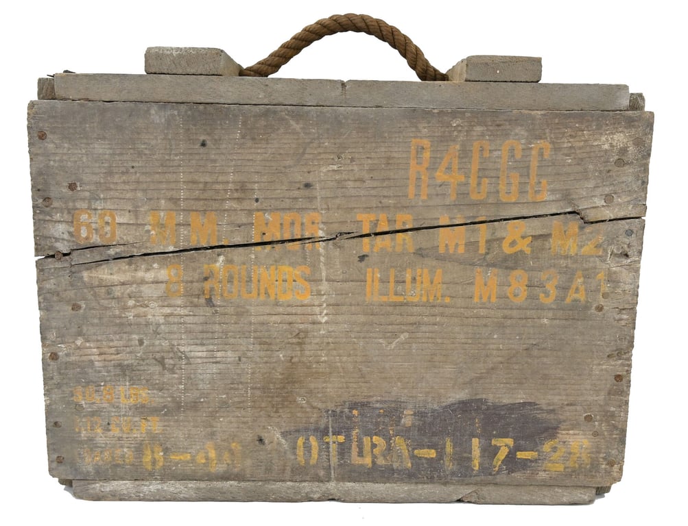 US WW2 60mm Mortar Rounds Ammo Box