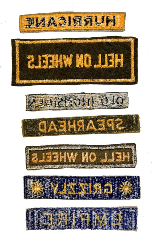 US Armored Division Tabs