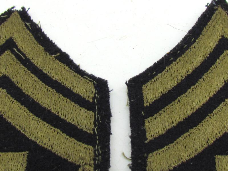 US WW2 NCO Rank Chevron Set