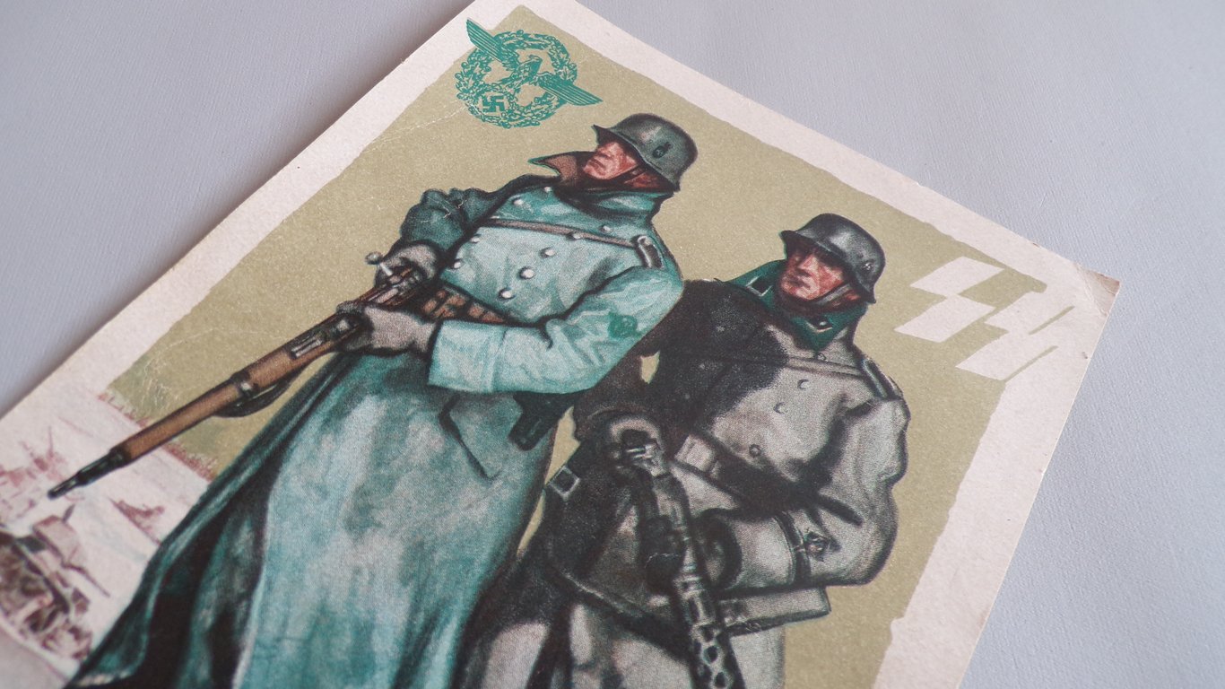 "Die Polizei im Fronteinsatz" SS & Police Postcard