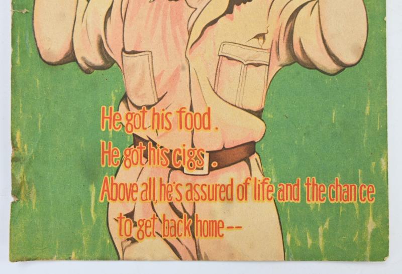 Japanese WW2 Propaganda Leaflet "That guy was Smart'